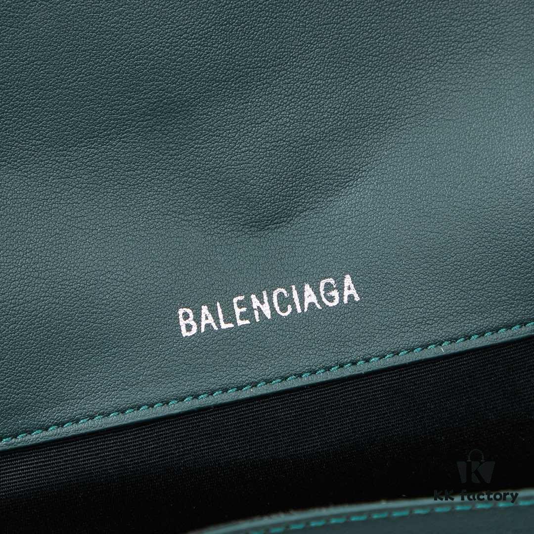 Small Silver Buckle (with Box) Balenciaga Latest Long Handle Hourglass Bag