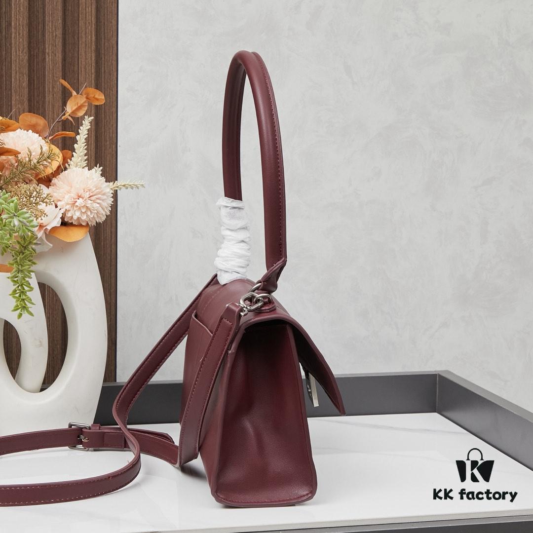 Small Silver Buckle (With Box) Balenciaga Latest Long Handle Hourglass Bag