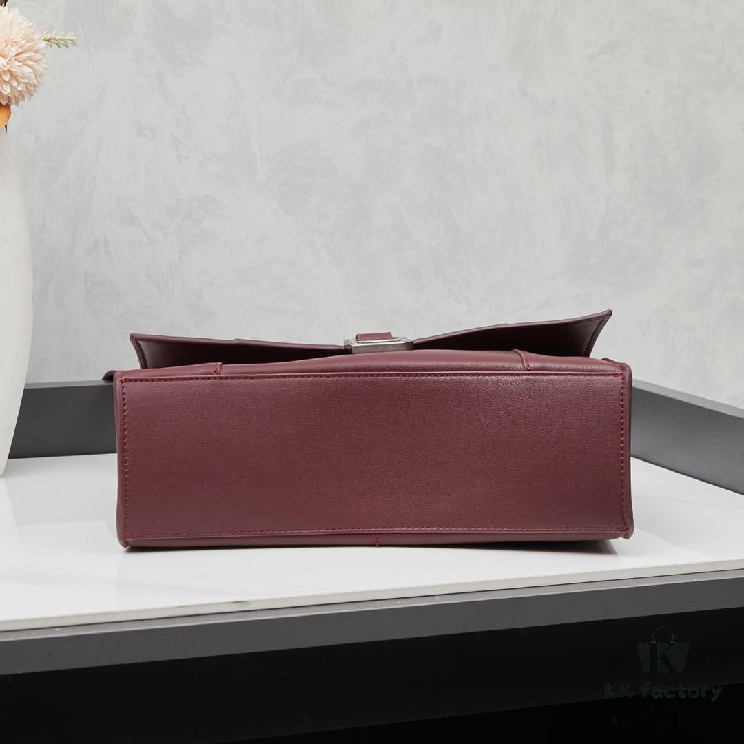 Small Silver Buckle (With Box) Balenciaga Latest Long Handle Hourglass Bag