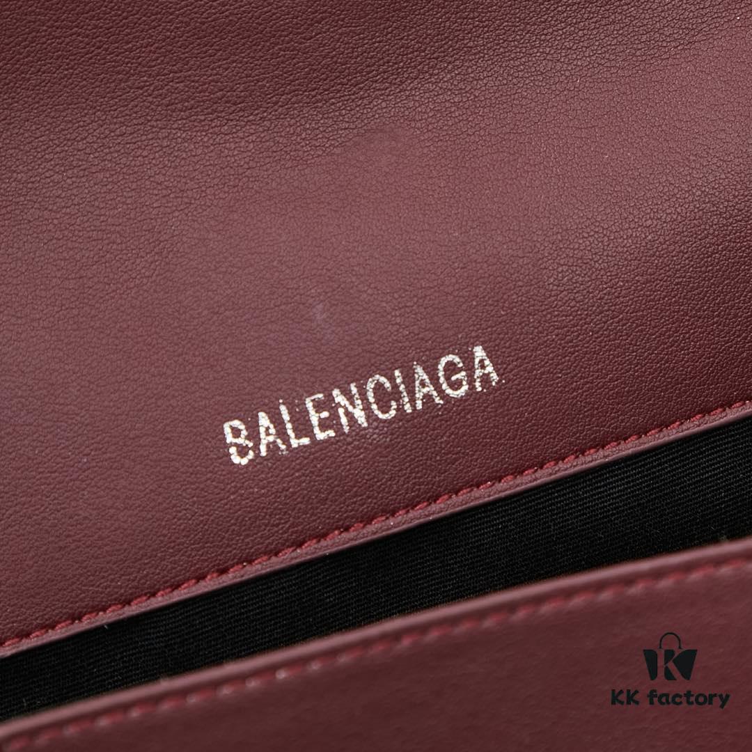 Small Silver Buckle (With Box) Balenciaga Latest Long Handle Hourglass Bag