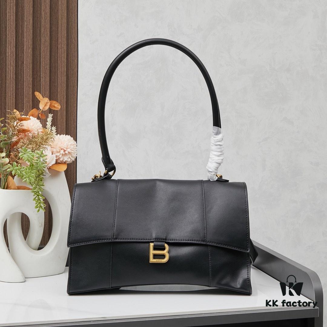 Small Gold Buckle Bag (with Box) Balenciaga Latest Long Handle Hourglass Bag