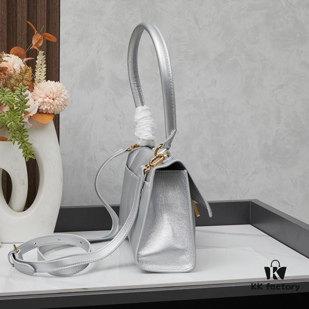 Small Gold-Plated Buckle Parisian Handle Balenciaga Hourglass Bag (With Box)