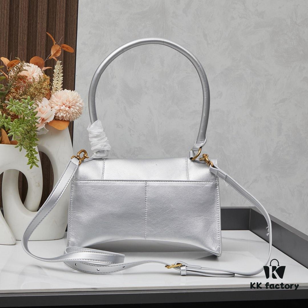 Small Gold-Plated Buckle Parisian Handle Balenciaga Hourglass Bag (With Box)