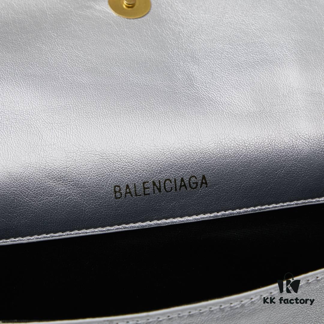 Small Gold-Plated Buckle Parisian Handle Balenciaga Hourglass Bag (With Box)