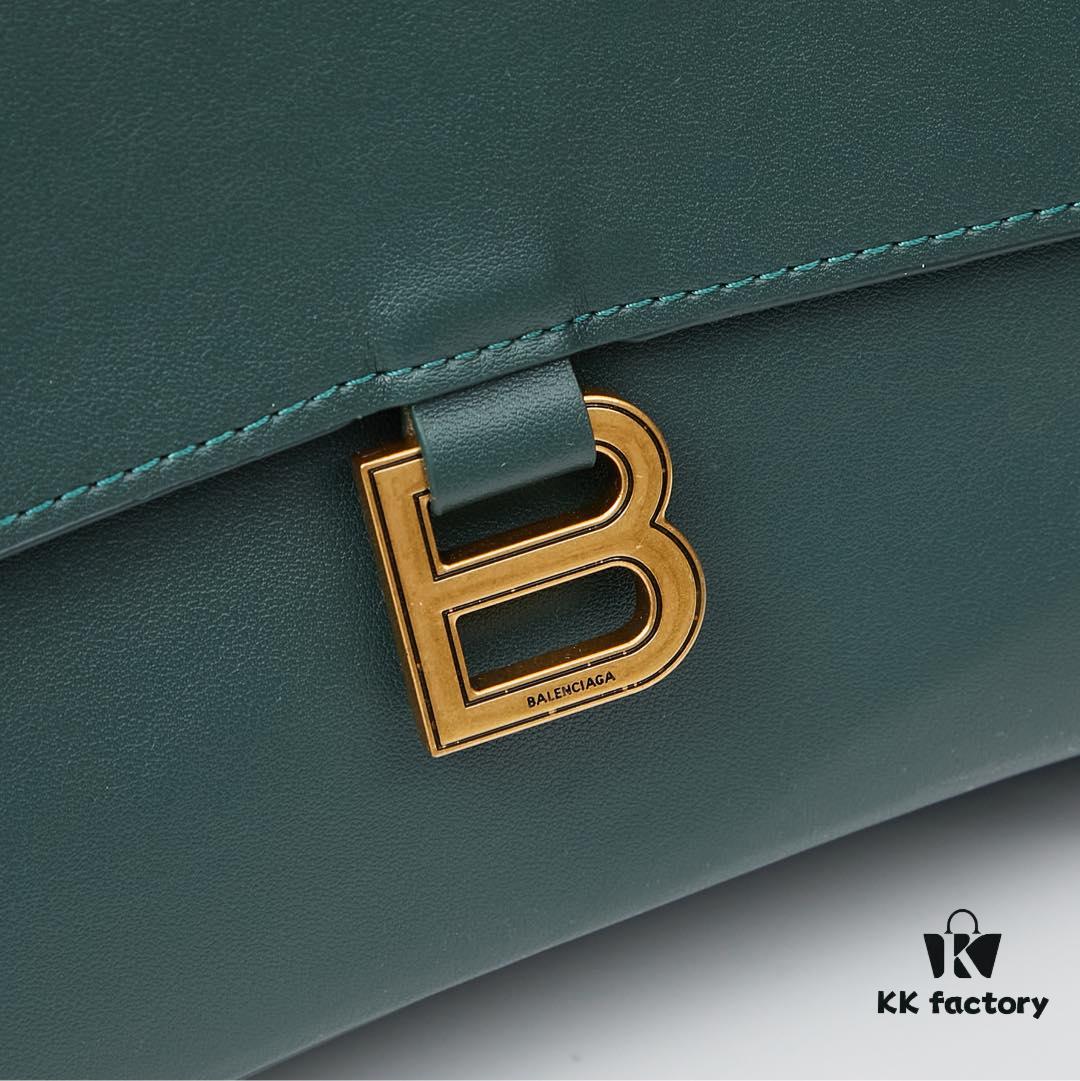 Small Gold-Plated Buckle Bag (With Box) Balenciaga Latest Long Handle Hourglass Tote