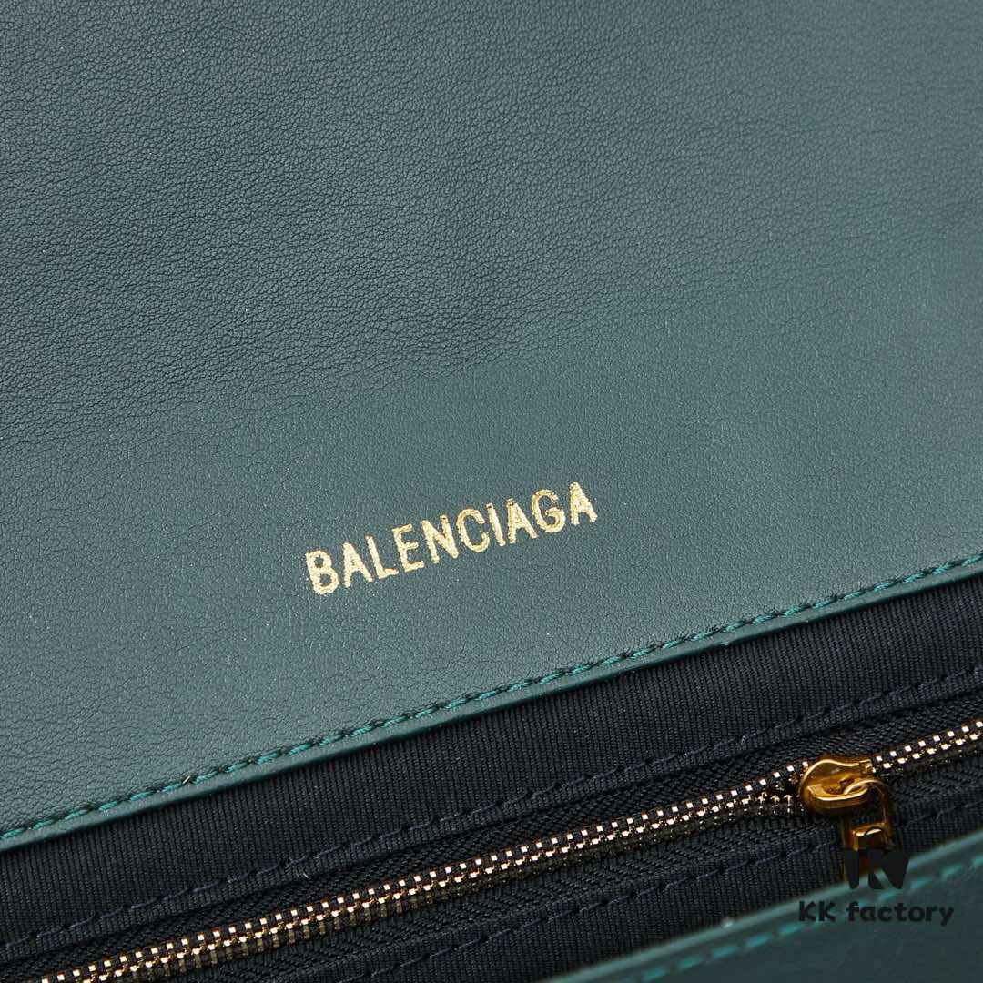Small Gold-Plated Buckle Bag (With Box) Balenciaga Latest Long Handle Hourglass Tote