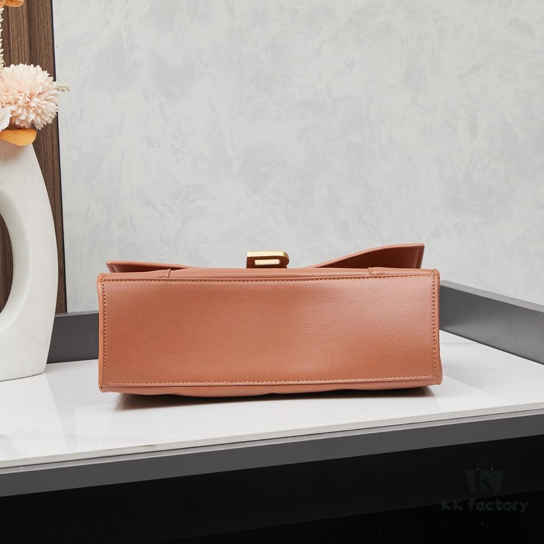 Small Gold Hardware (with Box) Balenciaga Latest Long Handle Hourglass Bag