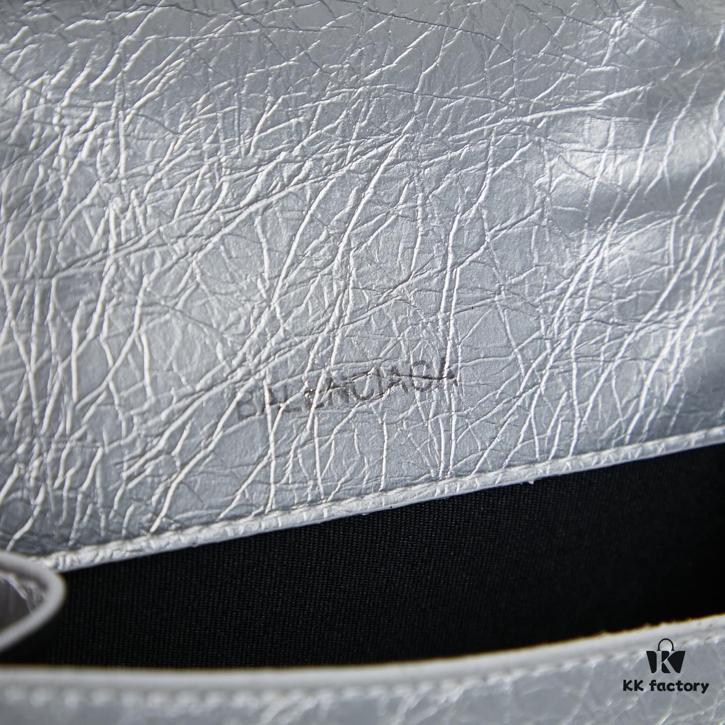 Small Balenciaga Hourglass Motorcycle Bag with Box ||| Balenciaga Hourglass x Le Cagole Collaboration