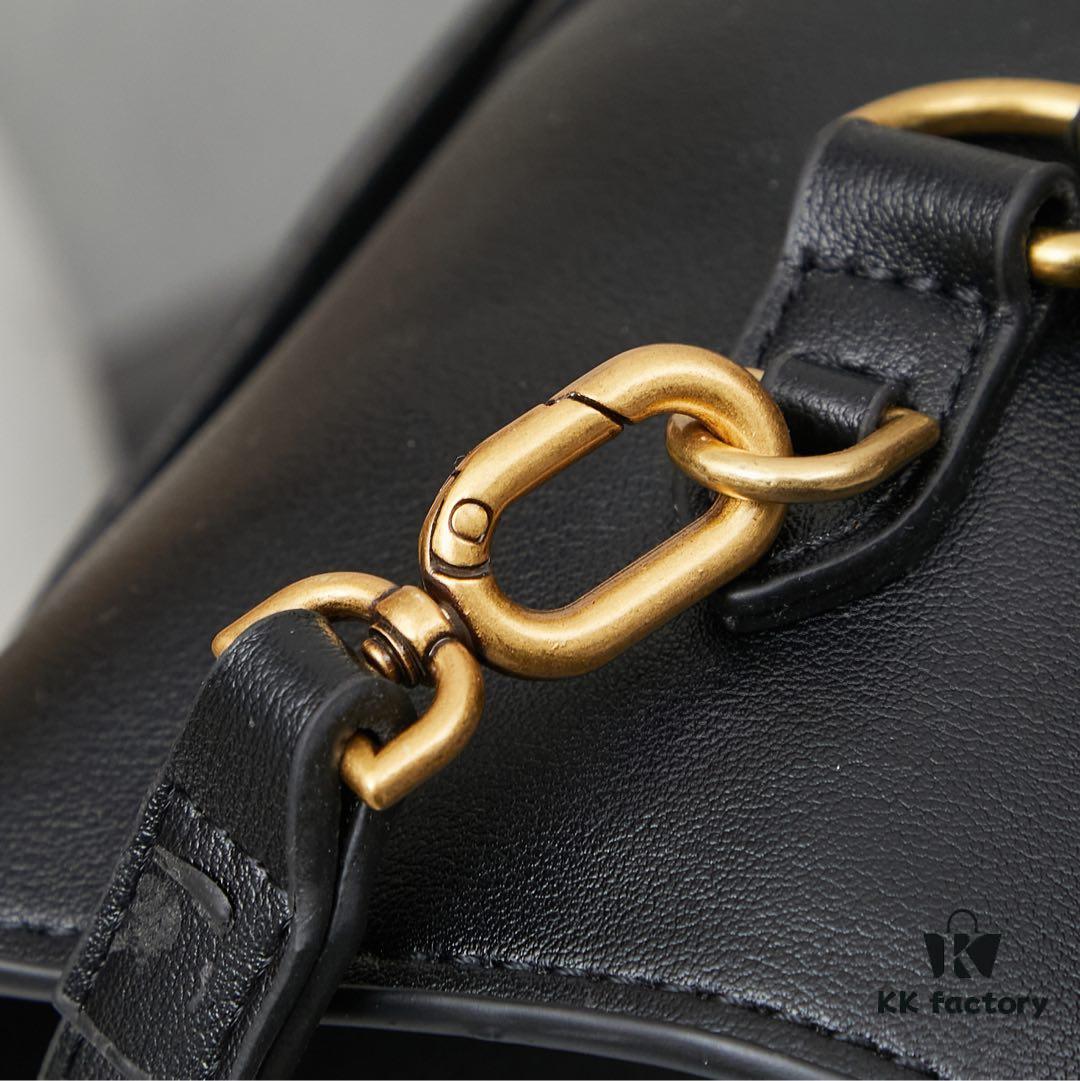 Large Gold Buckle Bag (with Box) Balenciaga Latest Long Handle Hourglass Tote