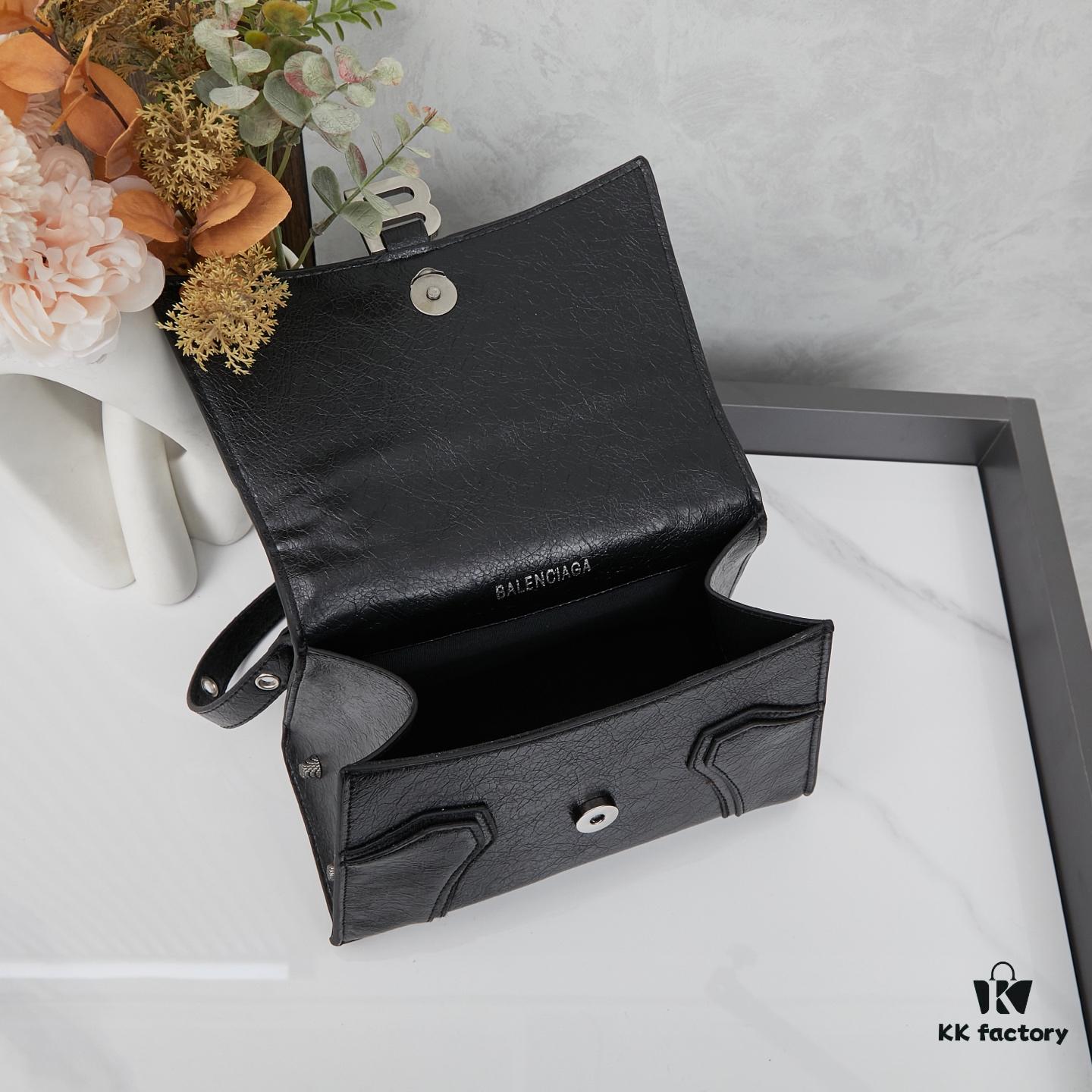 Small Balenciaga Hourglass Motorcycle Bag with Box