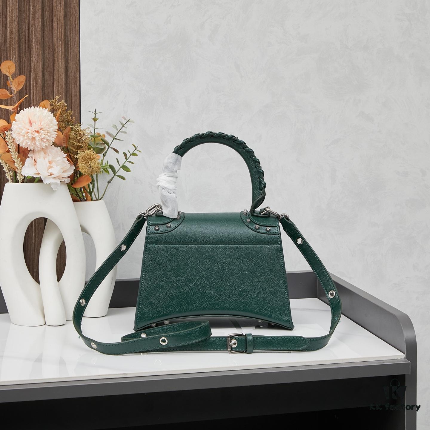 Small Balenciaga Hourglass Motorcycle Bag with Box ||| Balenciaga Hourglass X Le Cagole Crossbody Bag