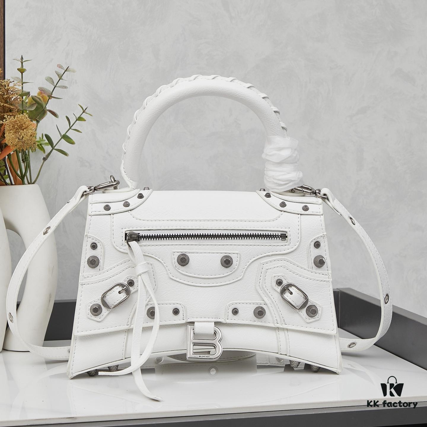 Large Balenciaga Hourglass Motorcycle Bag with Box