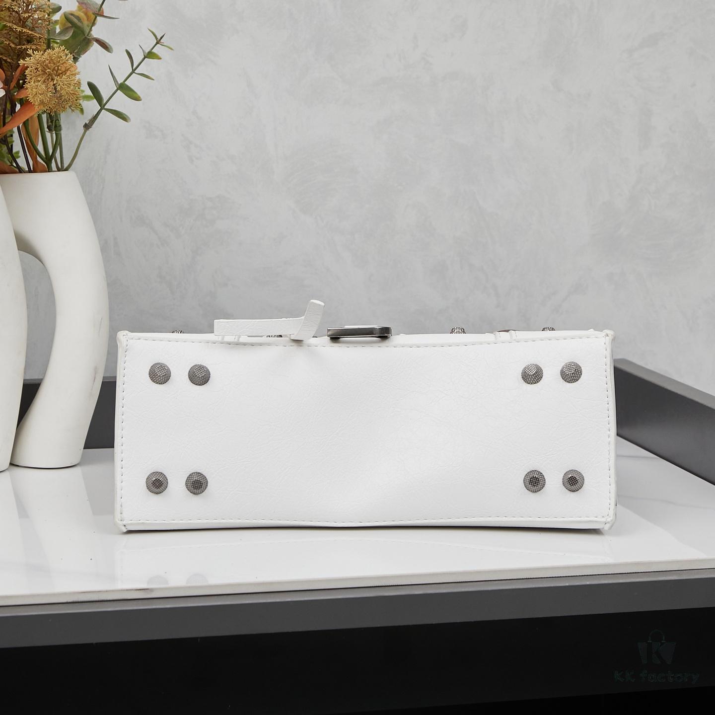 Large Balenciaga Hourglass Motorcycle Bag with Box