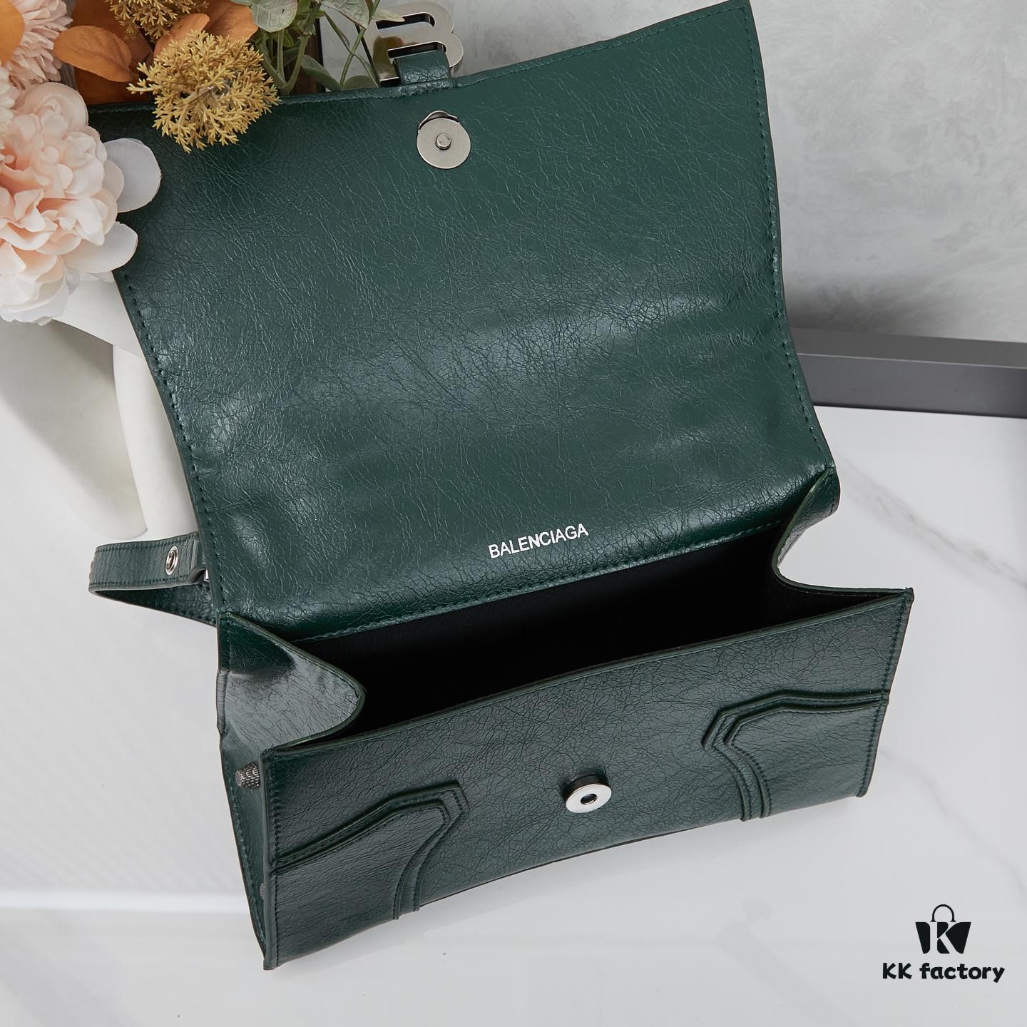 Large Balenciaga Hourglass Motorcycle Bag with Box