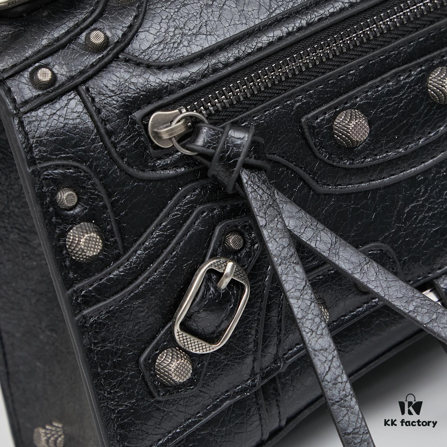 Large Balenciaga Hourglass Motorcycle Bag with Box