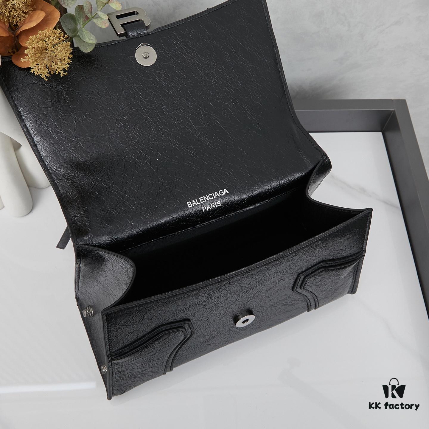 Large Balenciaga Hourglass Motorcycle Bag with Box