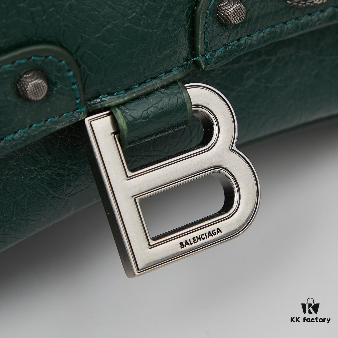 Small Balenciaga Hourglass Motorcycle Bag with Box ||| Balenciaga Hourglass X Le Cagole Crossbody Bag