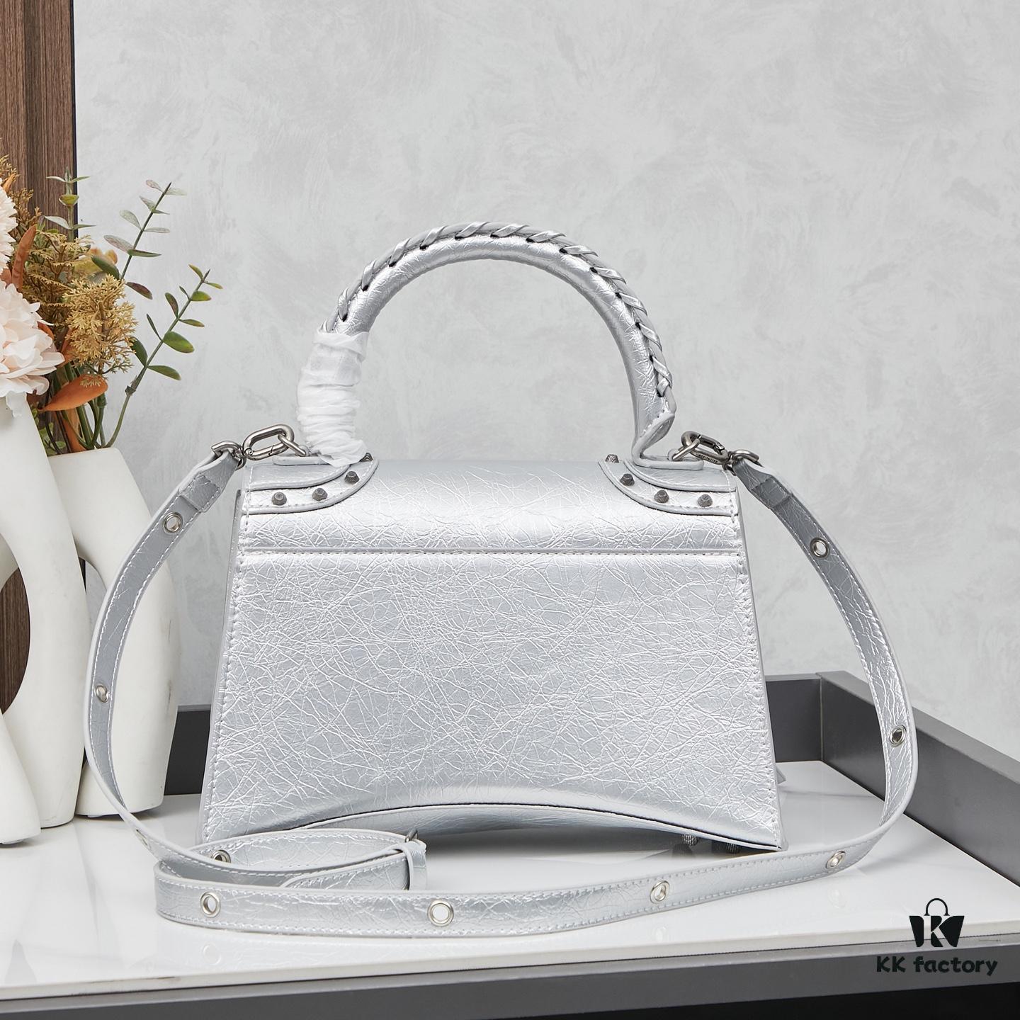 Large Balenciaga Hourglass Motorcycle Bag with Box