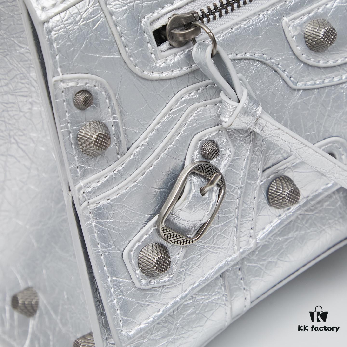 Large Balenciaga Hourglass Motorcycle Bag with Box