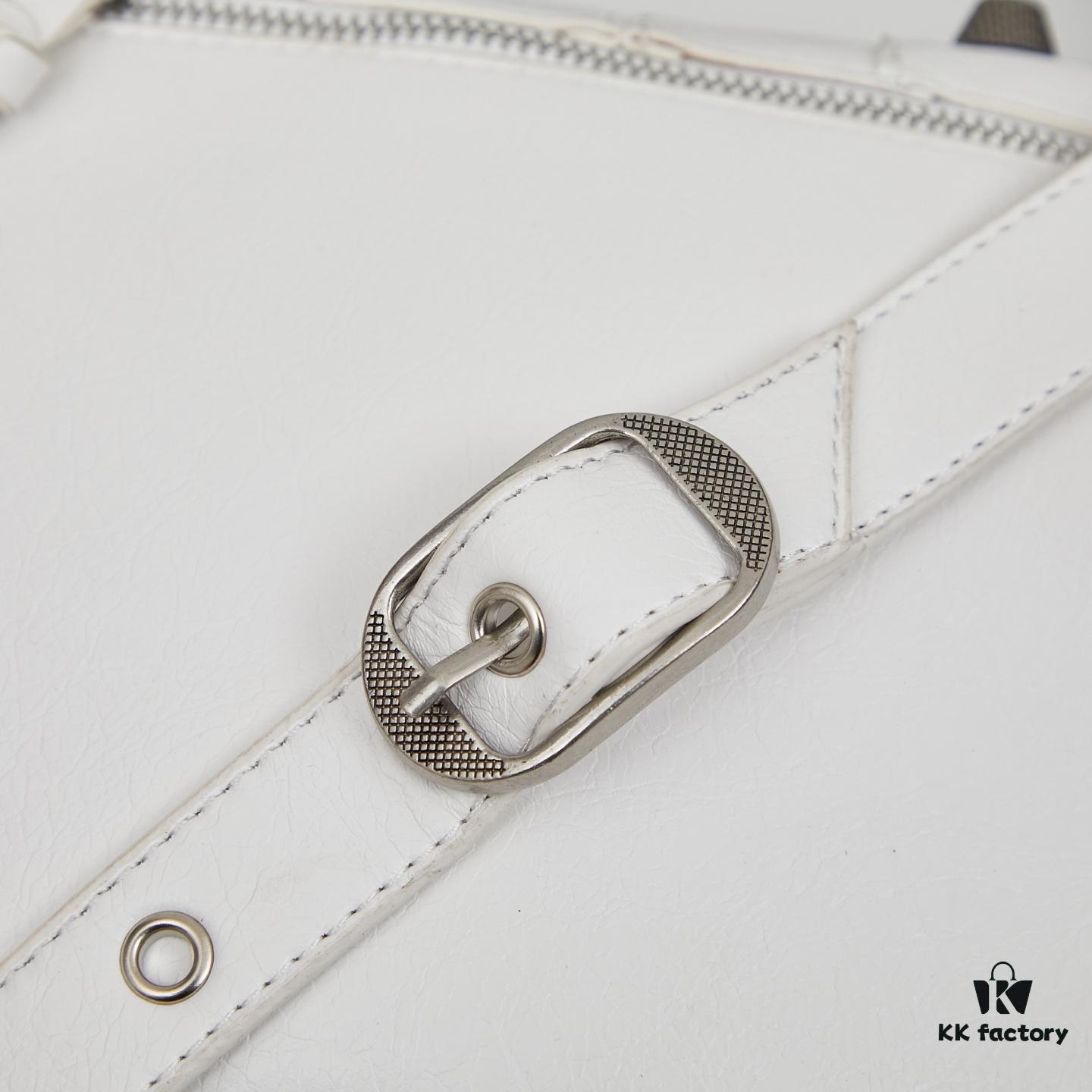 Balenciaga LE CAGOLE ||| LE CAGOLE MEN Medium Waist Bag in Black Fine-Grained Lambskin