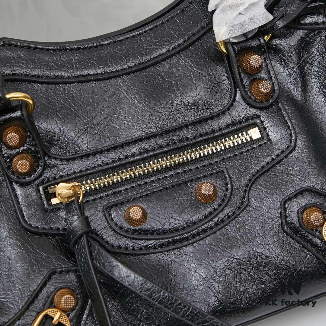 Small Gaint City Bag with Gold Buckle 💰 Including Box Balenciaga Motorcycle Bag