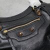 Balenciaga Motorcycle Bag in Medium Size with Gold Buckle, Includes Box