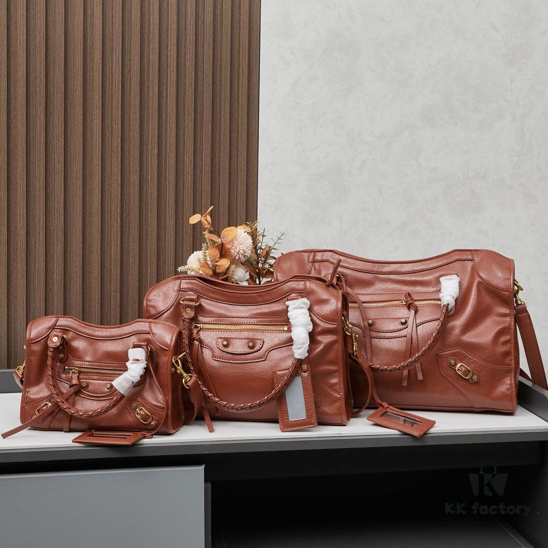 Balenciaga Gaint City Small Motorcycle Bag with Gold Buckle 💰 Including Box