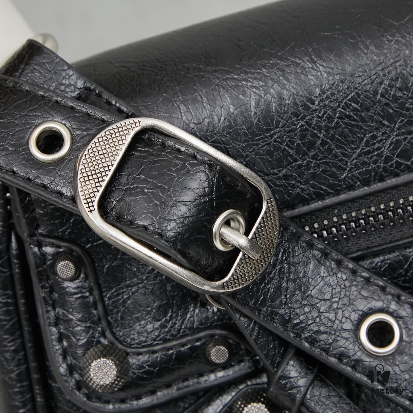 Balenciaga Le Cagole New Sling Bag - French Baguette Style, Minimalist Design, Italian Imported Leather