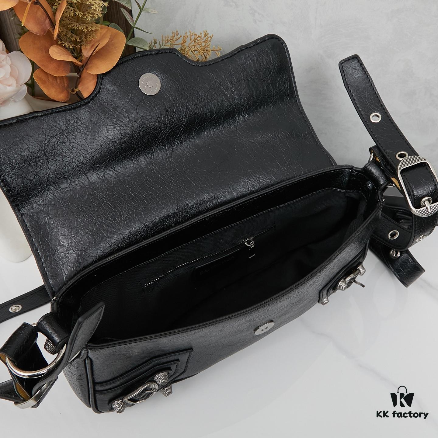 Balenciaga Le Cagole New Sling Bag - French Baguette Style, Minimalist Design, Italian Imported Leather