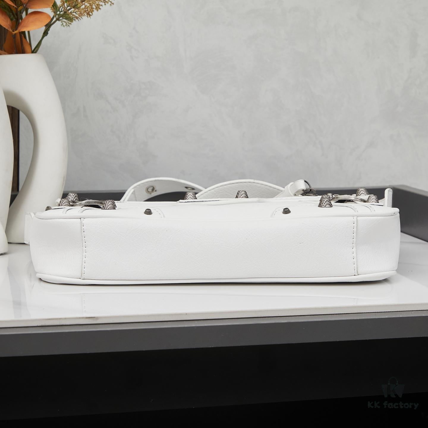 Balenciaga Le Cagole Sling Bag - New Style French Baguette Bag, Practical and Minimalist Design, Italian Imported Leather