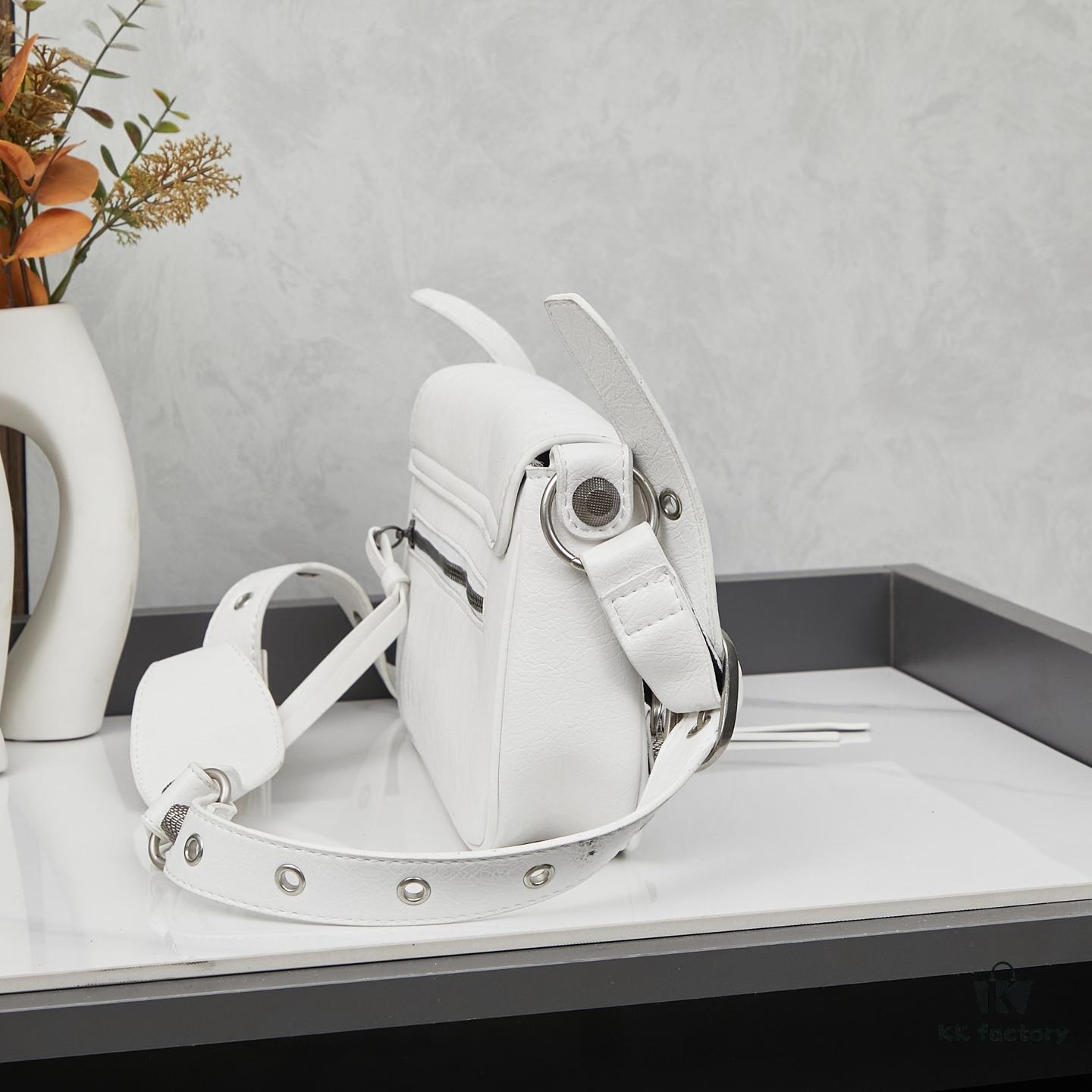 Balenciaga Le Cagole Sling Bag - New Style French Baguette Bag, Practical and Minimalist Design, Italian Imported Leather