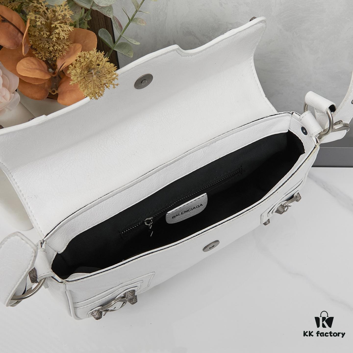 Balenciaga Le Cagole Sling Bag - New Style French Baguette Bag, Practical and Minimalist Design, Italian Imported Leather