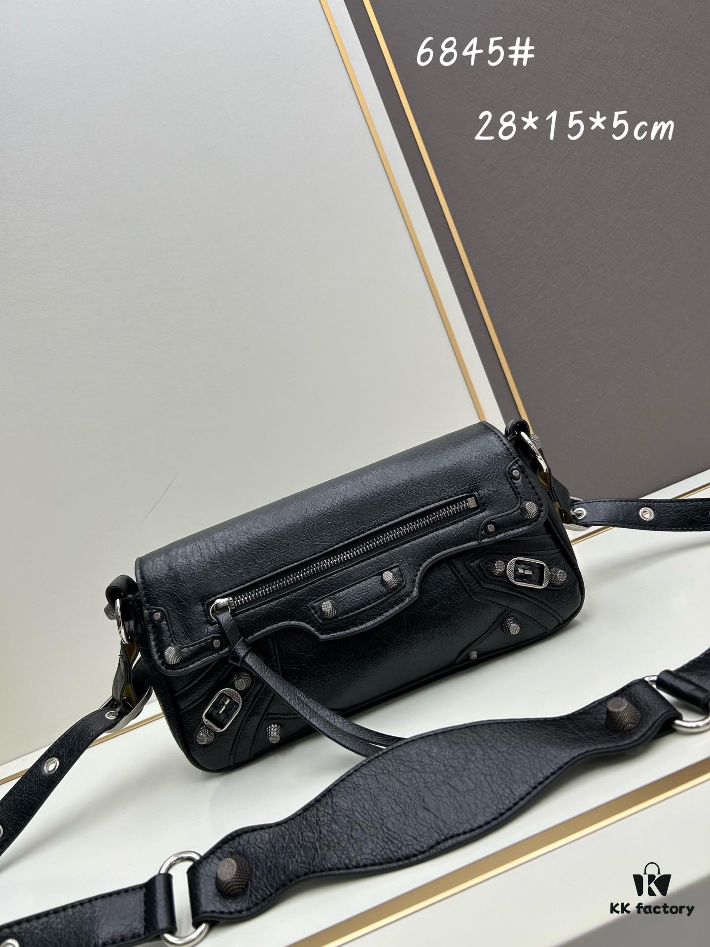 Balenciaga Le Cagole Sling Bag - New Arrival, Baguette Style, Minimalist Design, Italian Imported Leather