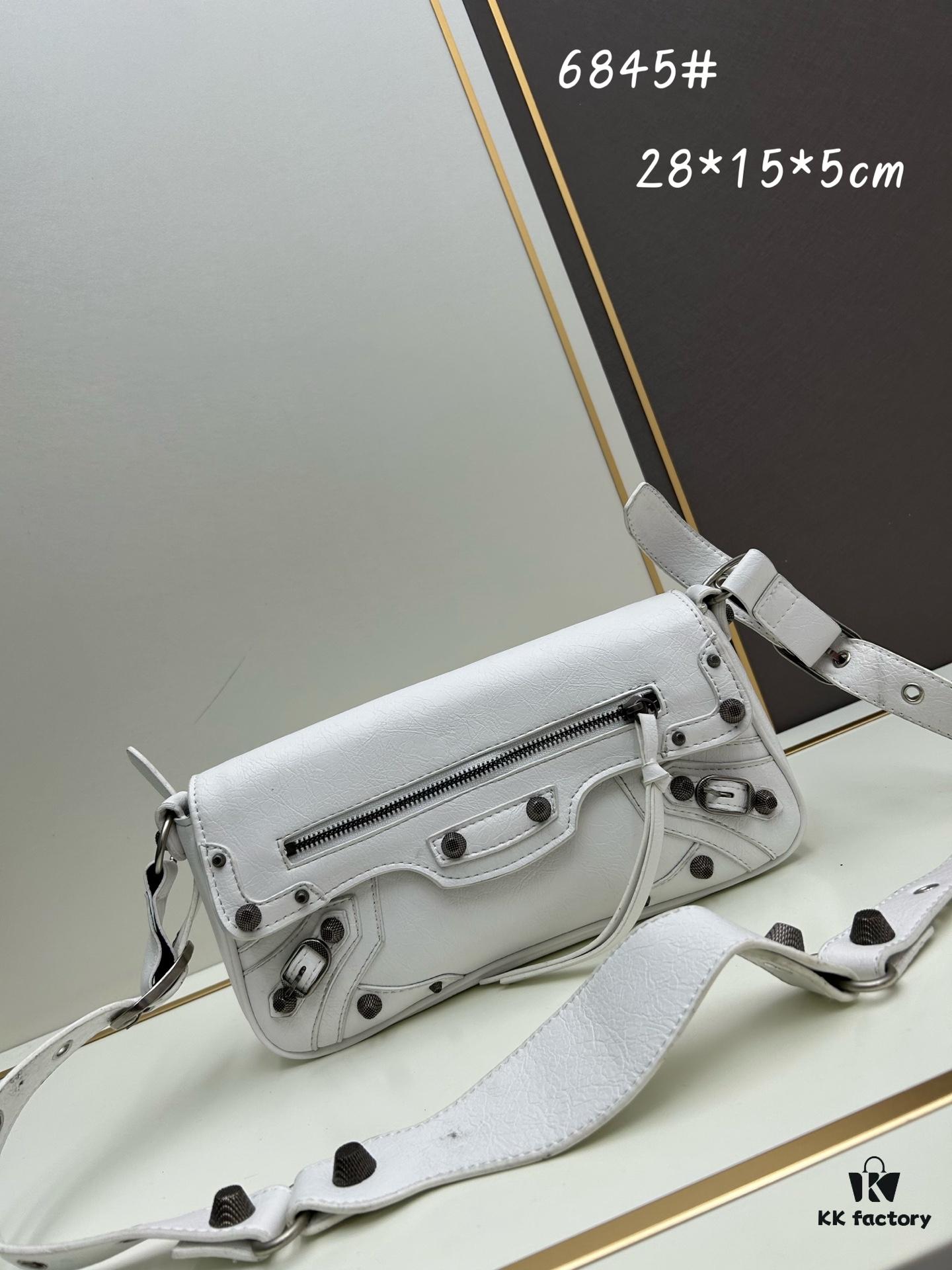 Balenciaga Le Cagole Sling Bag - New Arrival, Baguette Style, Minimalist Design, Italian Imported Leather