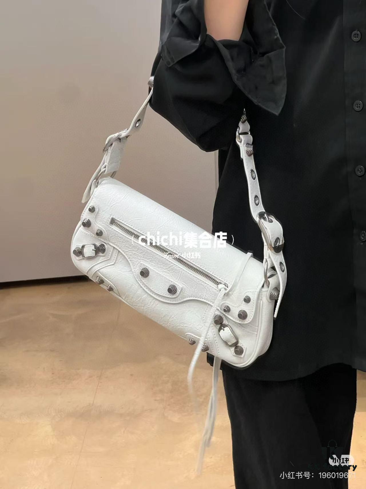 Balenciaga Le Cagole New Sling Bag - Italian Imported Leather, Minimalist Design, Practical Size 28x15x5