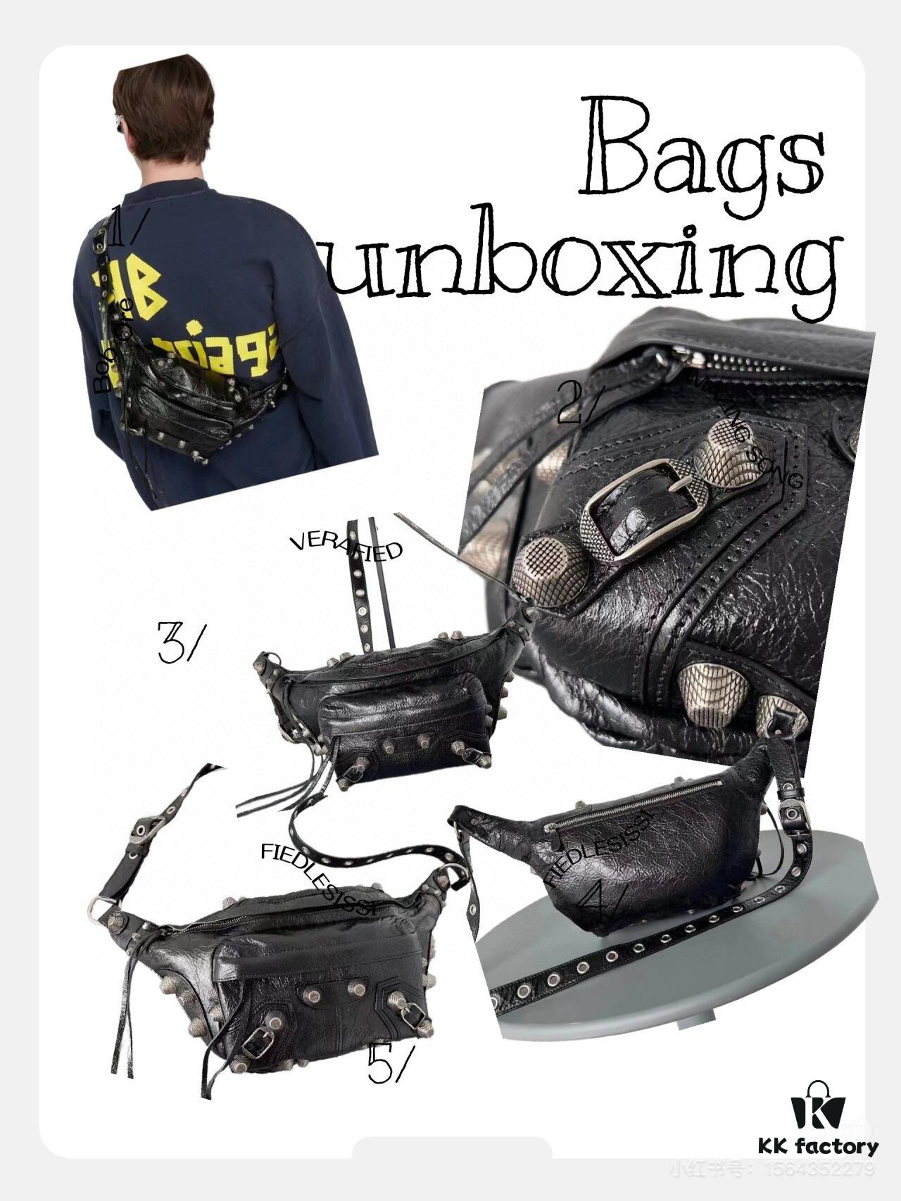 Balenciaga LE CAGOLE MEDIUM BUM BAG IN BLACK TEXTURED LAMB LEATHER