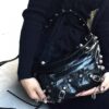 Balenciaga LE CAGOLE MEDIUM BUM BAG IN BLACK TEXTURED LAMB LEATHER