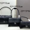 Balenciaga Latest Long Handle Hourglass Bag (Box Included)