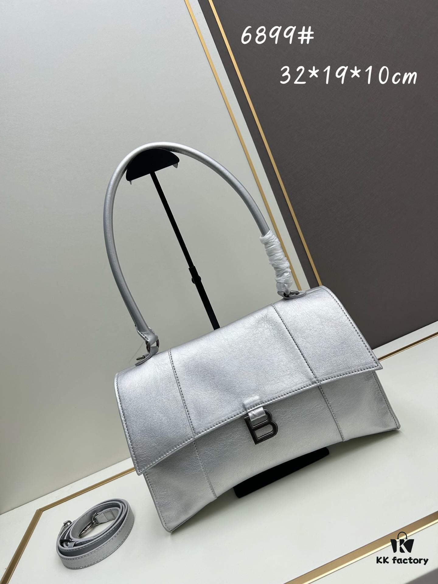 Balenciaga Latest Long Handle Hourglass Bag (Box Included)