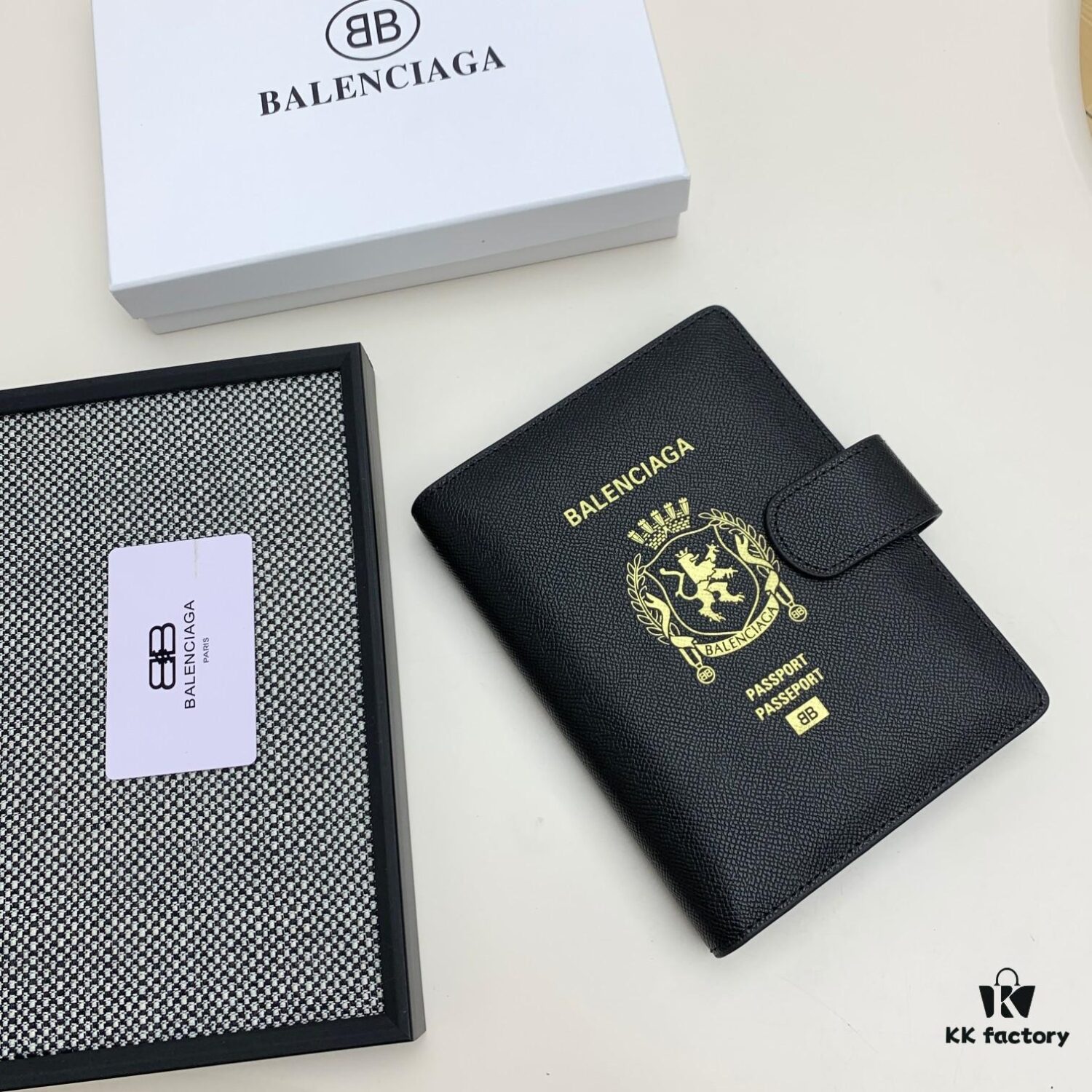 BALENCIAGA Notepad Notebook - Retail Exclusive, Smooth Premium Material, Impeccable Craftsmanship, Interior Card Slots and Dividers, Size 15x19x4cm