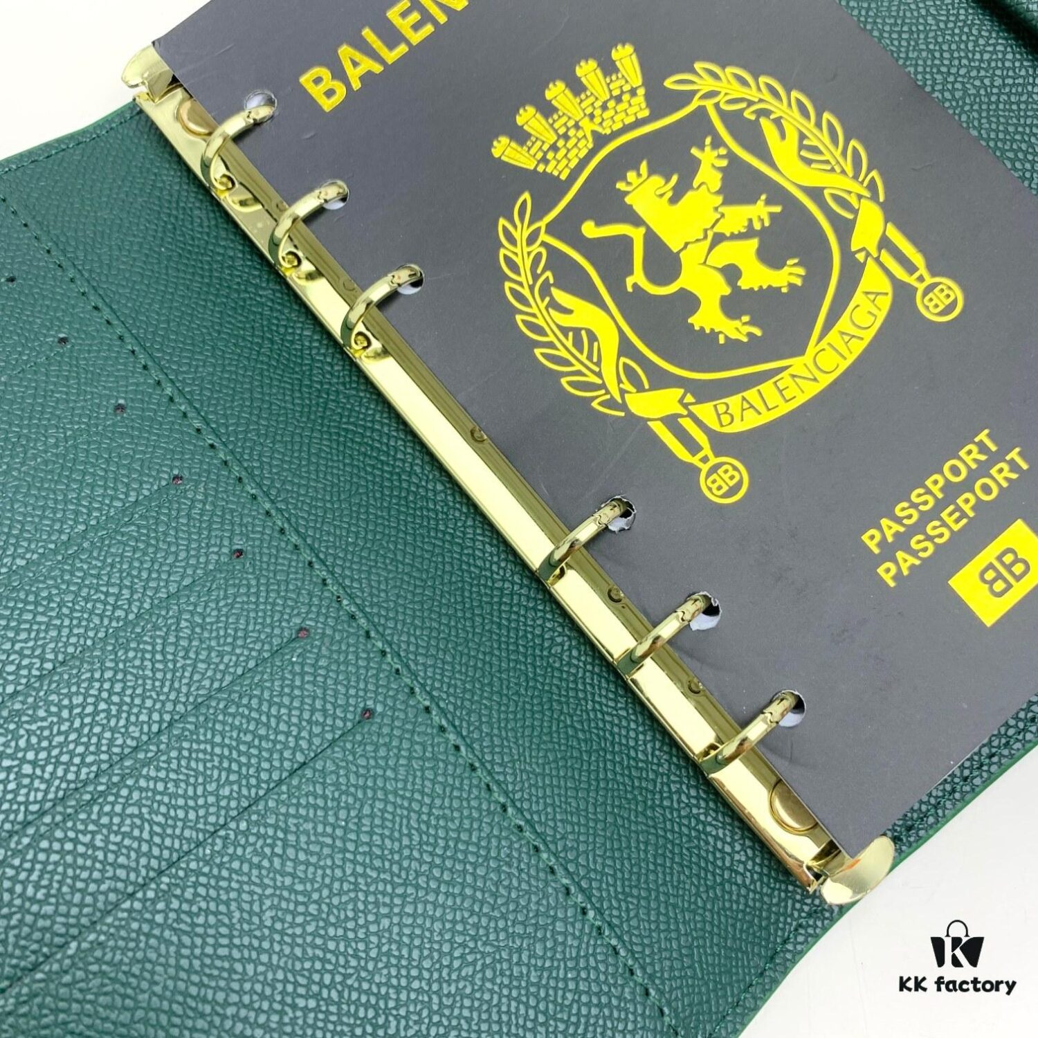 BALENCIAGA Notepad Secret Cabinet Style, Fine Smooth Material, Impeccable Craftsmanship with Built-in Card Slots and Dividers, Size 15x19x4cm