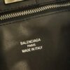 New Balenciaga Winter 24 Collection Re-See Shoulder Bucket Bag, Top-Grain Leather, Minimalist Luxury Design, Recycled Motorcycle Glove Handbag with Keychain Closure, Elegant and Sophisticated Look