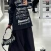 Balenciaga 24 DIY METAL Graffiti Print Long Sleeve/Short Sleeve T-Shirt