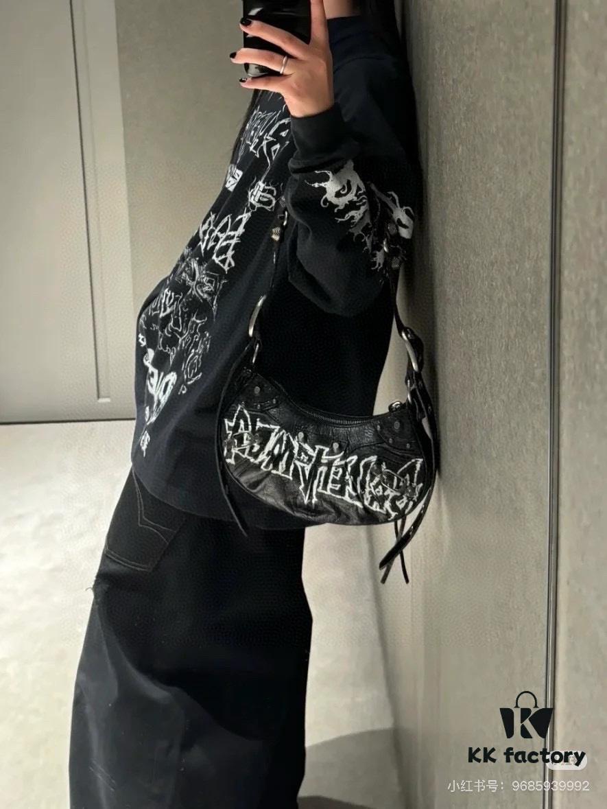 Balenciaga 24 DIY METAL Graffiti Print Long Sleeve/Short Sleeve T-Shirt