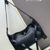 New Balenciaga Winter 24 Collection Re-See Shoulder Bucket Bag, Top-Grain Leather, Minimalist Luxury Design, Upcycled Motorbike Glove Handbag with Keyring Closure, Elegant and Sophisticated Look
