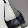 New BALENCIAGA Winter 24 Collection Re-See Shoulder Bucket Bag, Full-Grain Leather, Minimalist Luxury Design, Upcycled Motorbike Glove Handbag with Keyring Closure, Elegant and Edgy Style