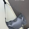 New BALENCIAGA Winter 24 Collection Re-See Shoulder Bucket Bag, Full-Grain Leather, Minimalist Luxury Design, Upcycled Motorcycle Glove Handbag with Keychain Closure, Elegant and Sophisticated Look