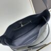 New BALENCIAGA Winter 24 Collection Re-See Shoulder Bucket Bag, Full-Grain Leather, Minimalist Luxury Design, Upcycled Motorcycle Glove Handbag with Keychain Closure, Elegant and Sophisticated Look