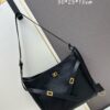 New Balenciaga Winter 24 Collection Re-see Handbag, Shoulder Bucket Bag in Full-Grain Leather, Minimalist Luxury Design Upcycled from Motorcycle Gloves with Keychain Closure, Effortlessly Chic Oversized Look