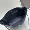 New BALENCIAGA Winter 24 Collection Re-See Shoulder Bucket Bag, Full-Grain Leather, Minimalist Luxury Design, Upcycled Motorbike Glove Handbag with Keychain Closure, Elegant and Sophisticated, Size 30x25x10